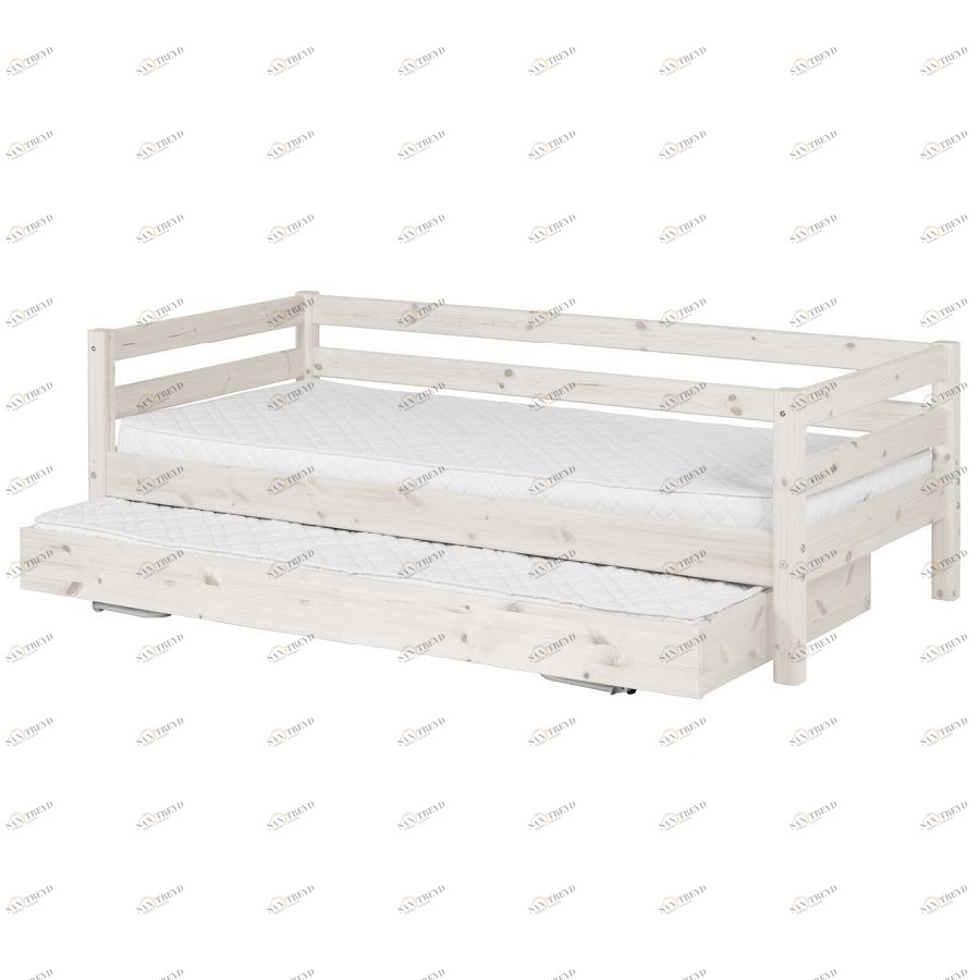 Кровать Flexa Classic с выдвижным спальным местом, белая, 200 см 9010172201