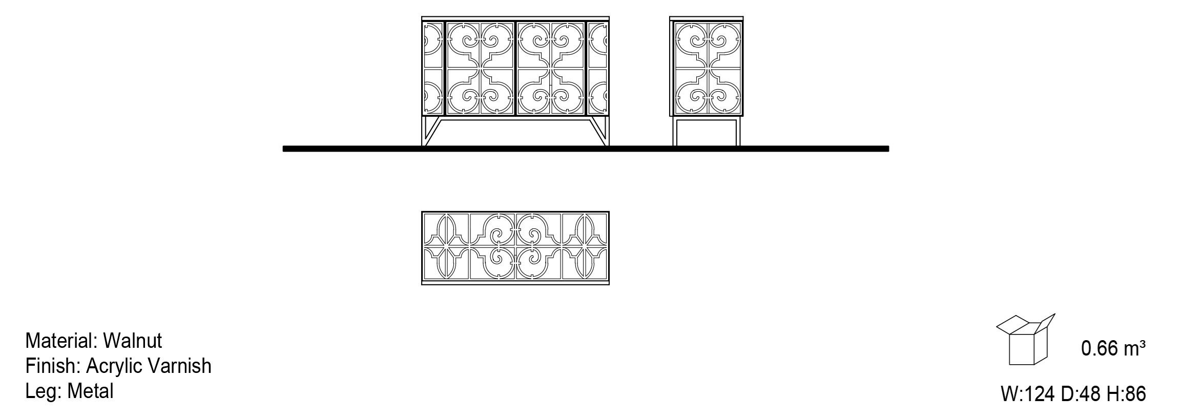 Шкаф с распашными дверцами Mobi ARCH-00012095 - Вид №1