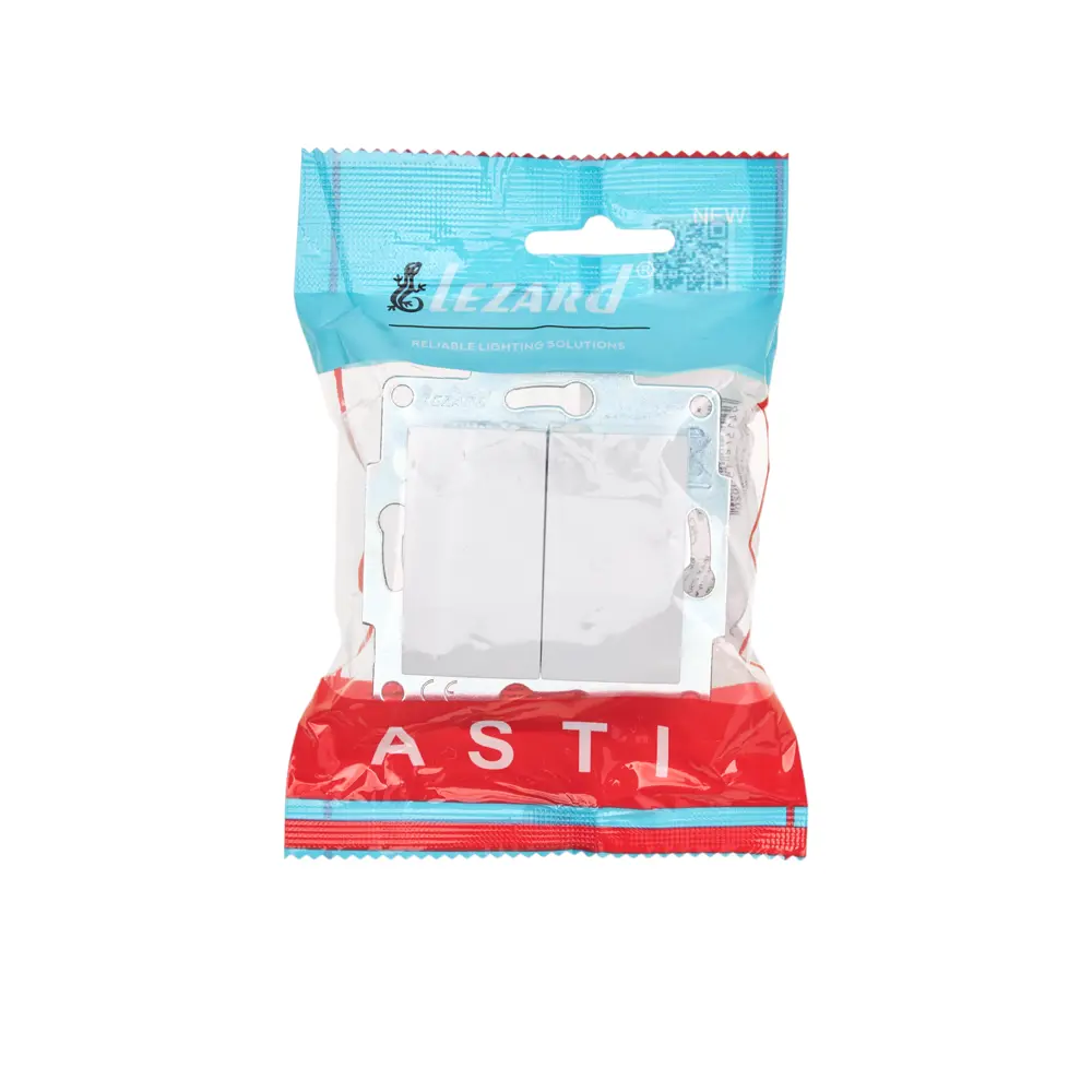 Выключатель встраиваемый Lezard Asti 2 клавиши цвет белый 89385482 STLM-2010969 - Вид №3