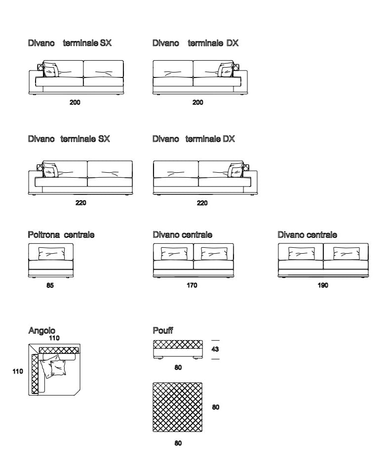 Бархатный диван с полуостровом Former In Italia Visconti Plus ARCH-00113807 - Вид №1