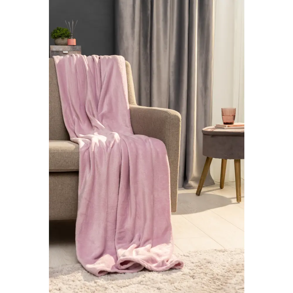 Плед First Berry6 140х200 см велсофт цвет сиреневый СТОЛИЦА ТЕКСТИЛЯ STLM-2009405 - Вид №3