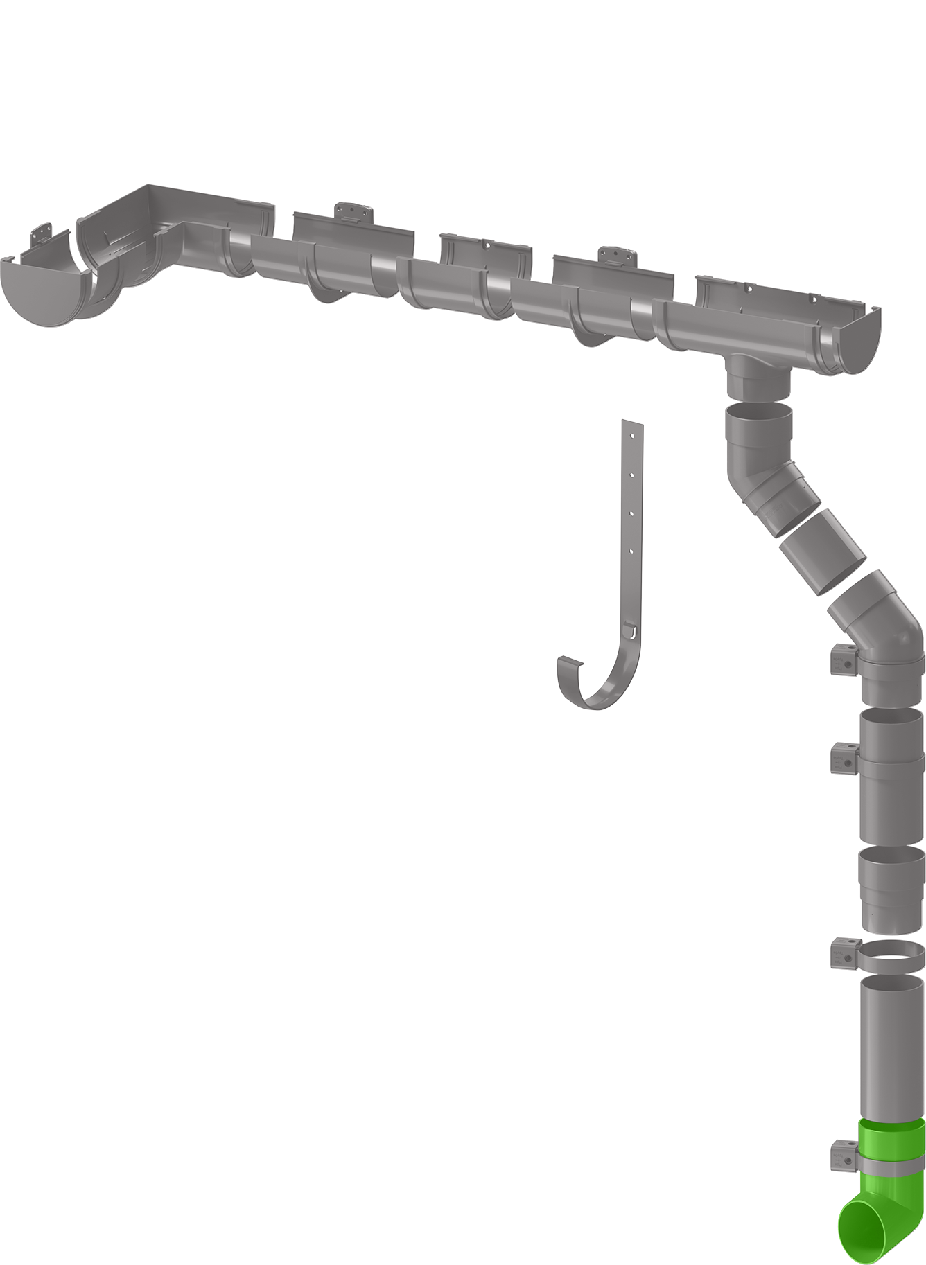 81930140 Слив трубы Dacha 80 мм коричневый STLM-0014102 DÖCKE  - Вид №1