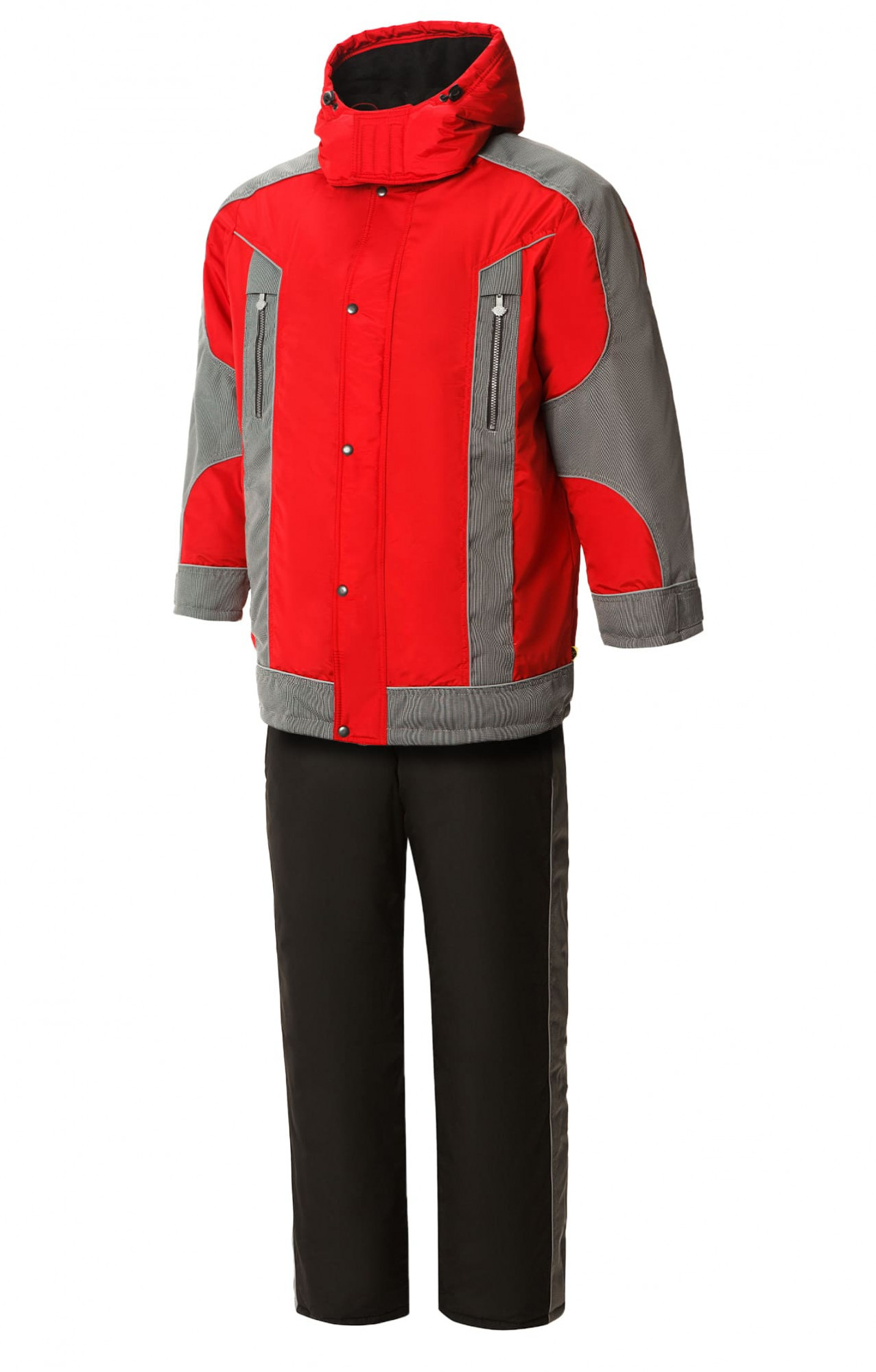 64770 Костюм "Ультра" зимний красно-черный  Зимняя спецодежда  размер 64-66/170-176 