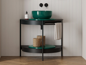 Металлическая консоль для умывальника