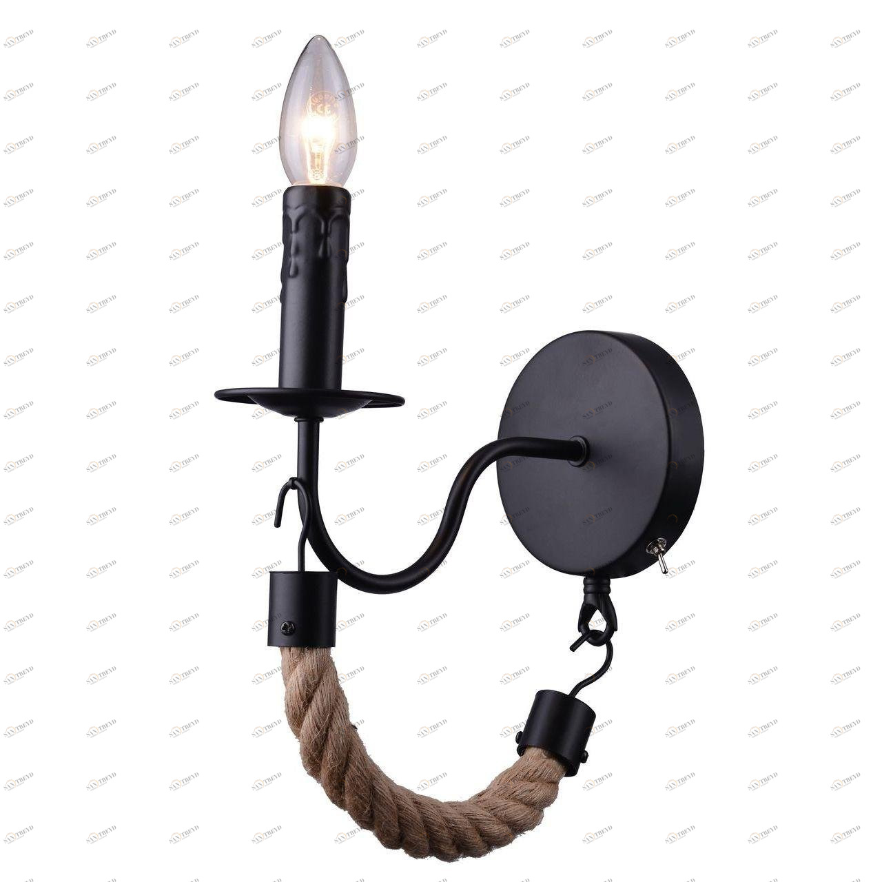 Бра Arte Lamp Marsiglia A8956AP-1BK ARTE LAMP МОРСКАЯ, ПОД СТАРИНУ 109776 Черный 