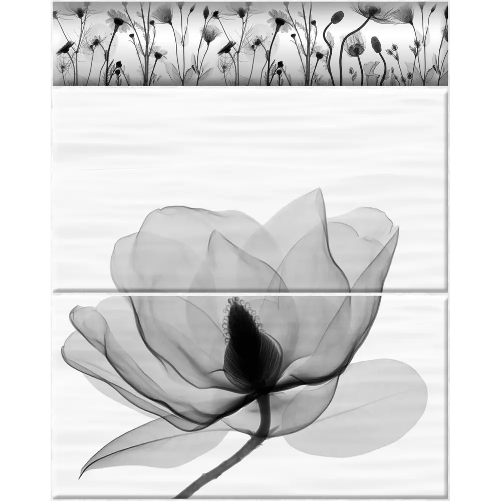 ARTENS Нимфея — декоративная ПВХ панель цвета магнолия для стильного интерьера 86360359 STLM-0068083