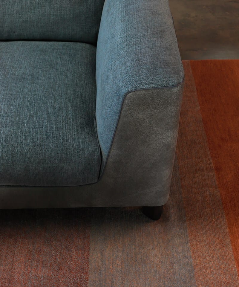 Секционный диван из кожи и ткани Borzalino статус-кво ARCH-00079190 - Вид №8