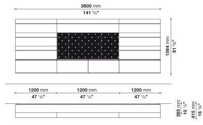 B&B Italia Модульная оборудованная стенка с подставкой под телевизор Pab sun-id-1512474 - Вид №42