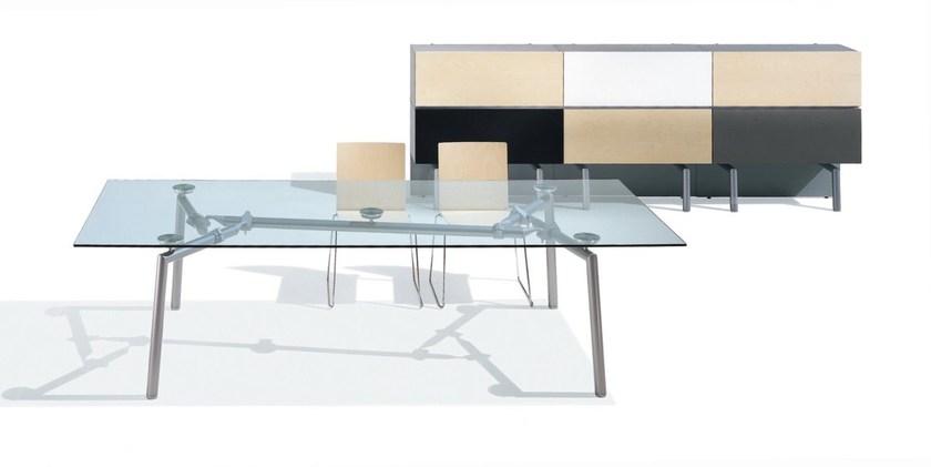 NEWTOM by Ultom Стол для совещаний прямоугольный стеклянный Isotta sun-id-1477262 - Вид №3