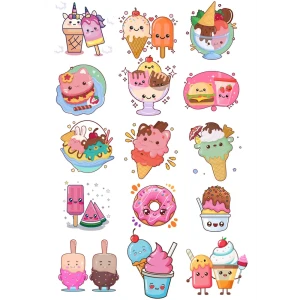 Декоративная наклейка Симфония Вкусняшки 210x297 мм