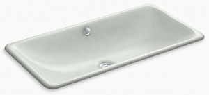 KOHLER Прямоугольник Iron Plains Trough Встраиваемая / устанавливаемая под столешницу раковина для ванной комнаты K-20212-FF