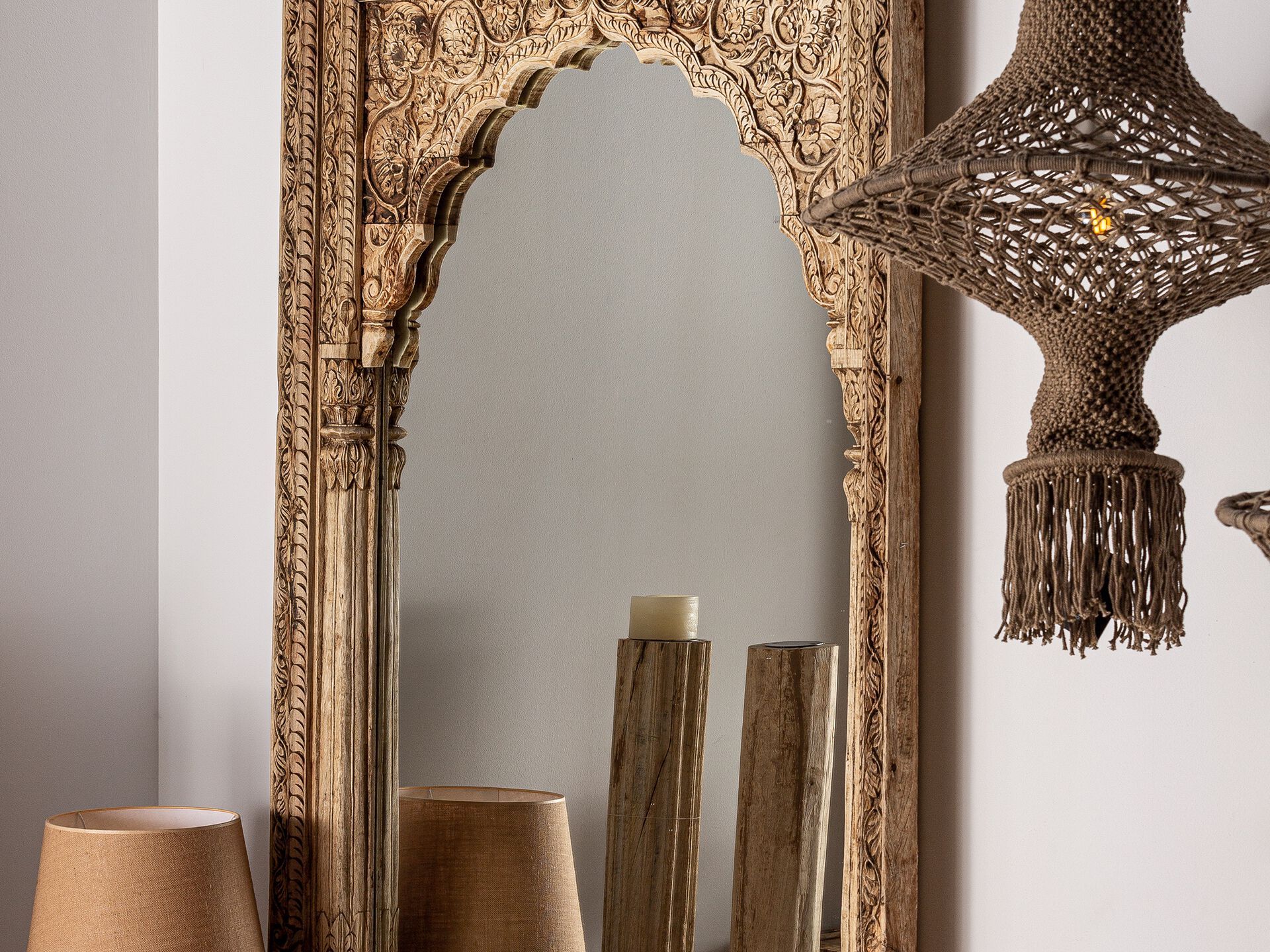 Прямоугольное напольное зеркало из тикового дерева с рамкой Vical Home ARGEEN ARCH-00019768