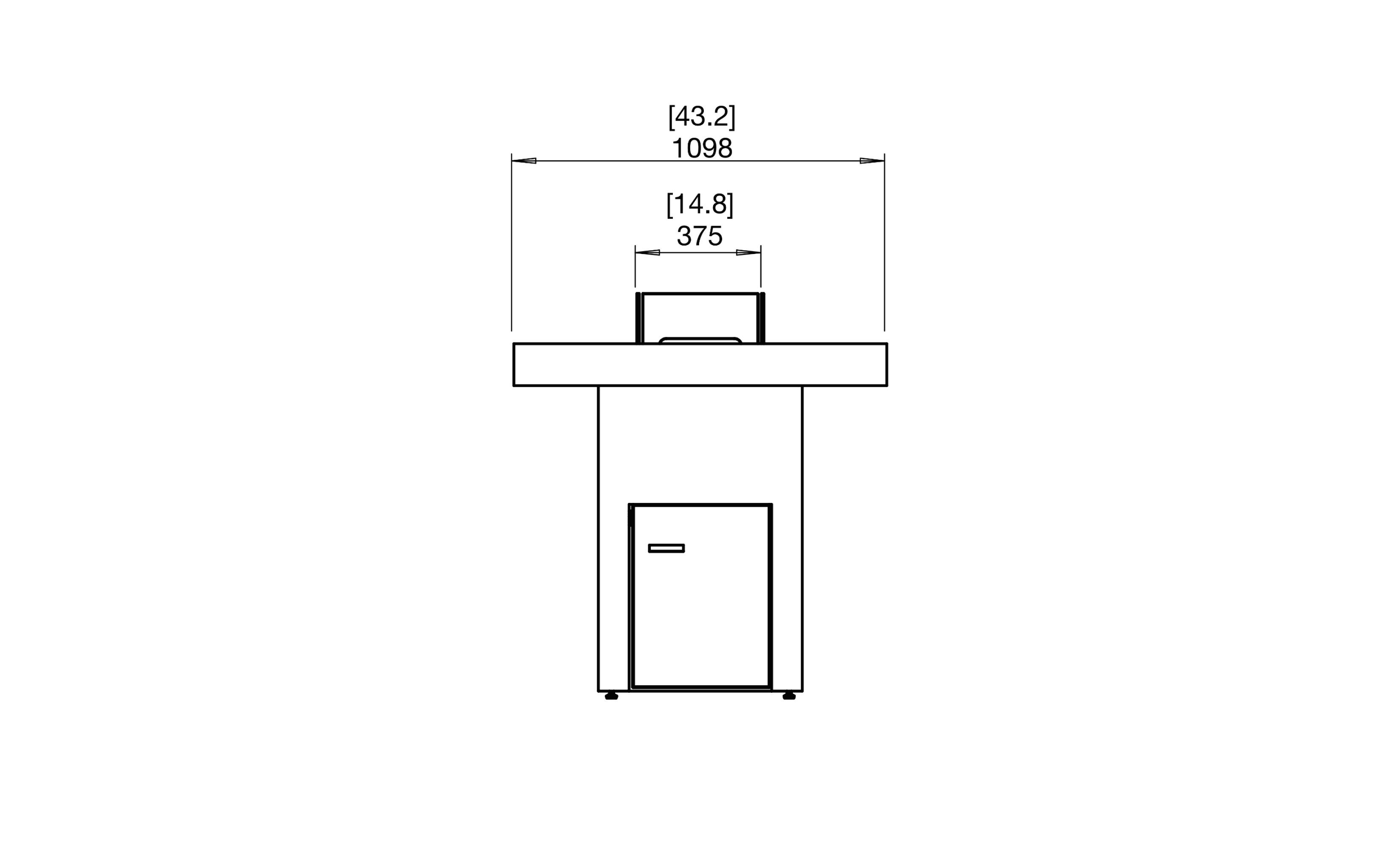 Отдельно стоящий камин на биоэтаноле или газе EcoSmart Fire Каминные столы ARCH-00047838 - Вид №6
