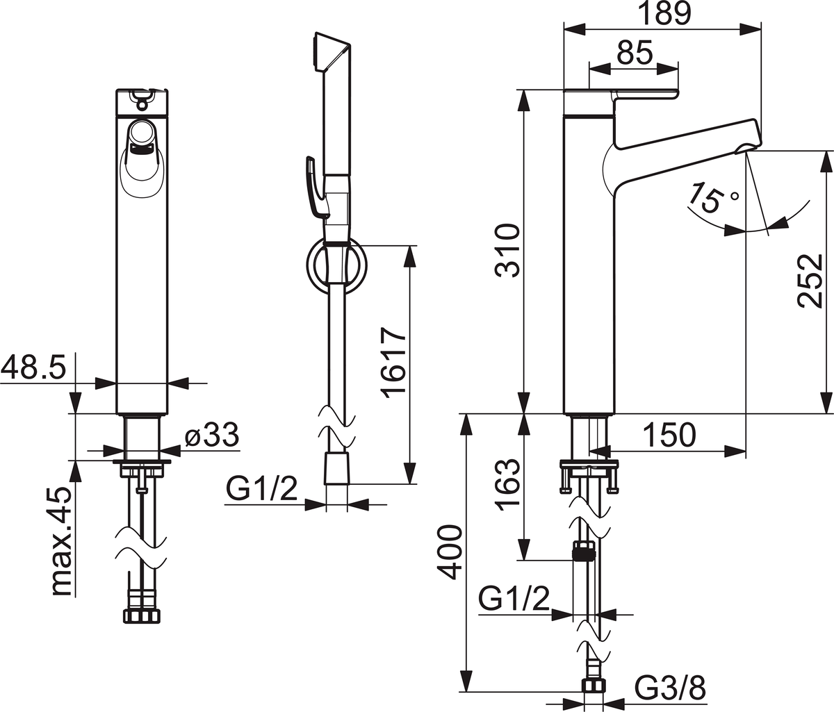 Oras 3002F Высокий смеситель 3002F Inspera Хром  - Вид №1