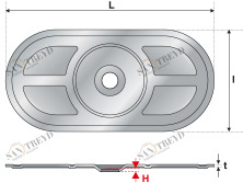 Дюбель UBS 02 82 405 UBS Tecfi 82 х 40 х 1 х 1,5  5,5 