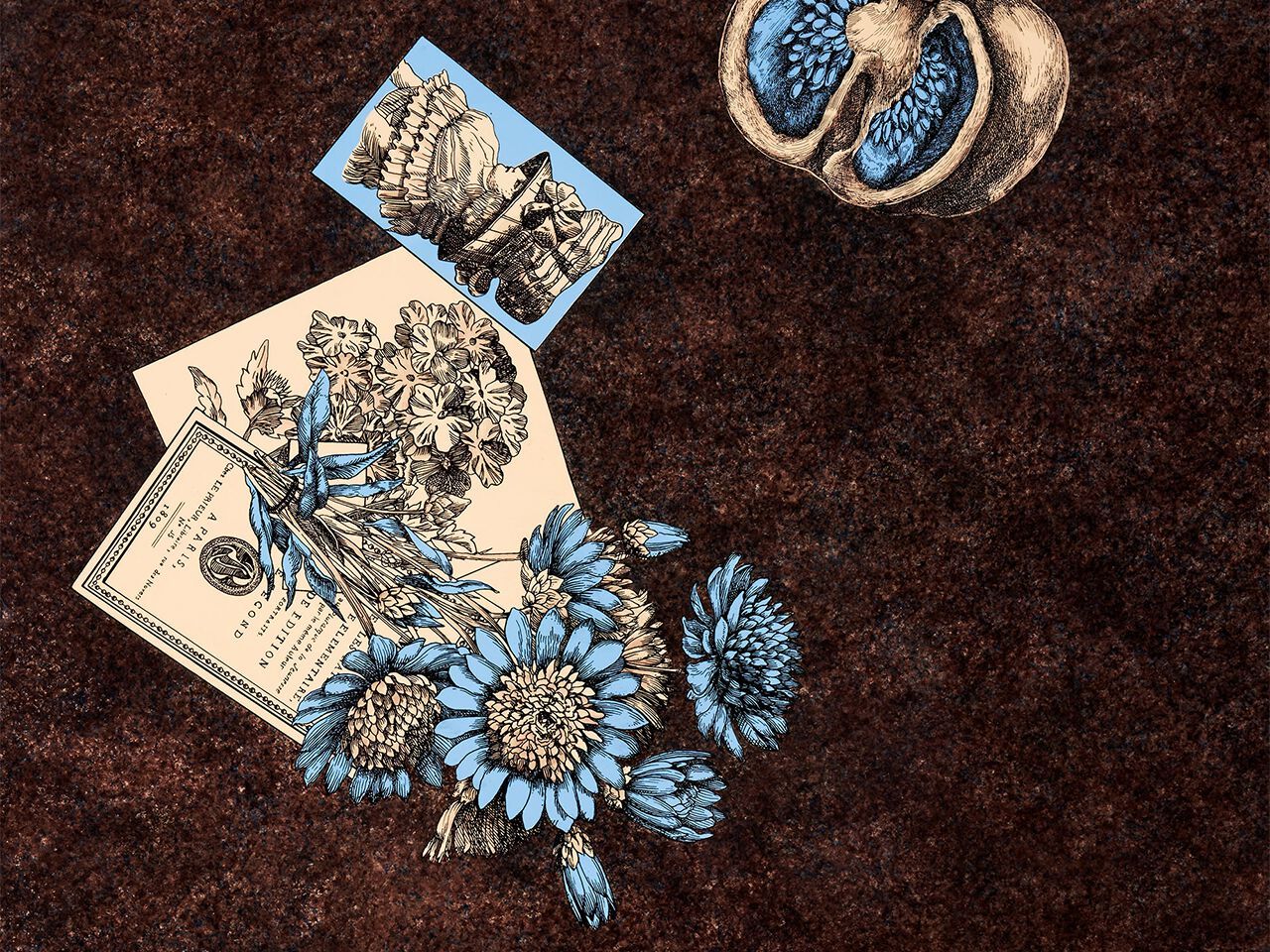 Деревянный прямоугольный стол Fornasetti OGGETTI SPARSI ARCH-00118608 - Вид №7