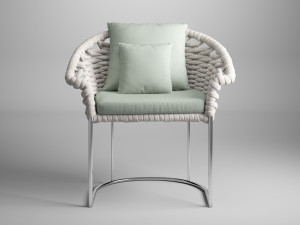 Садовый стул из полипропиленовой веревки