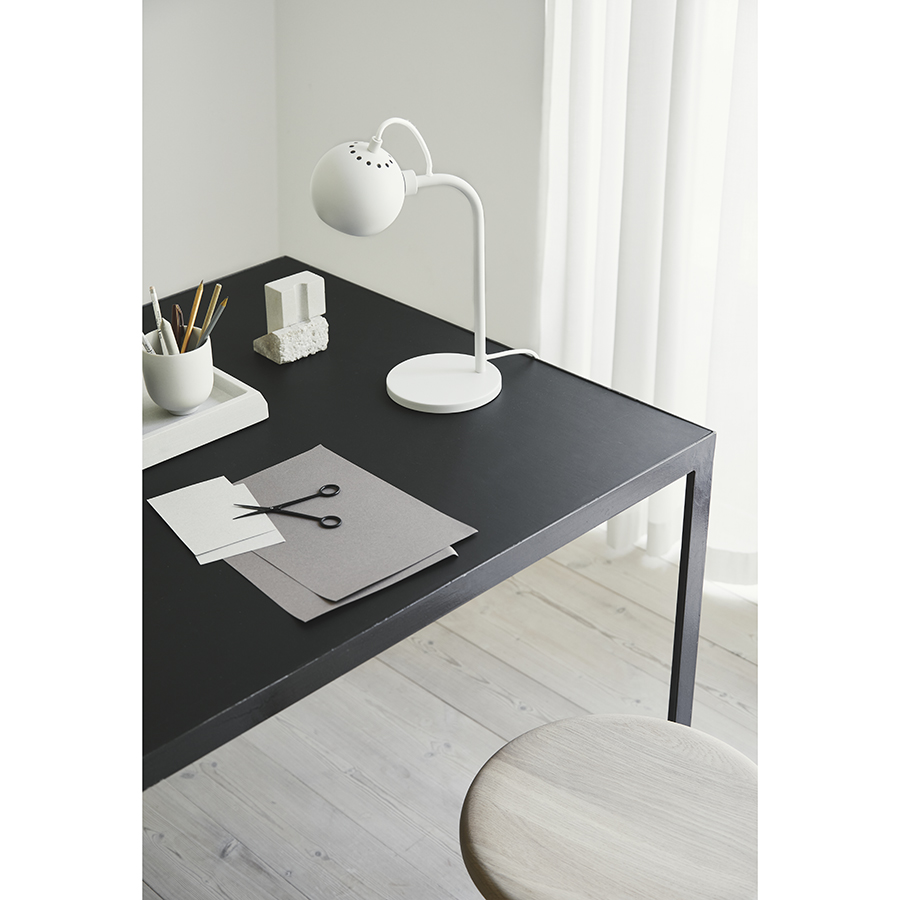 124072 Лампа настольная ball, 24х34 см, белая матовая Frandsen  - Вид №2