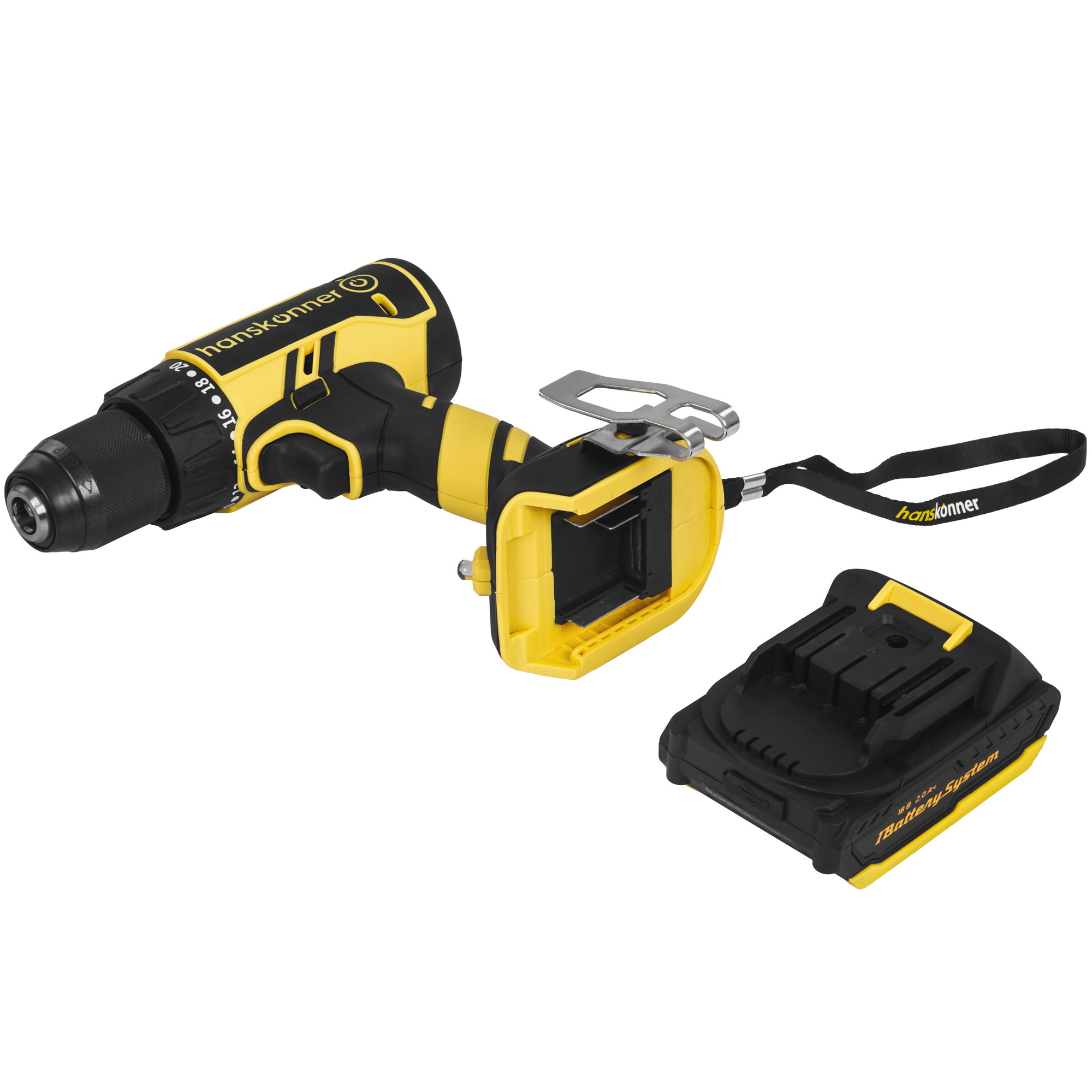 Дрель-шуруповерт Hanskonner HCD1865 1BatterySystem 18V 9127191 STDN-0051856 - Вид №5