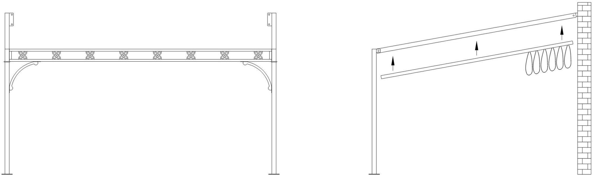 L'Officina by Adami Пристроенная пергола со стеклом и каналом для сбора воды sun-id-1377483 - Вид №14