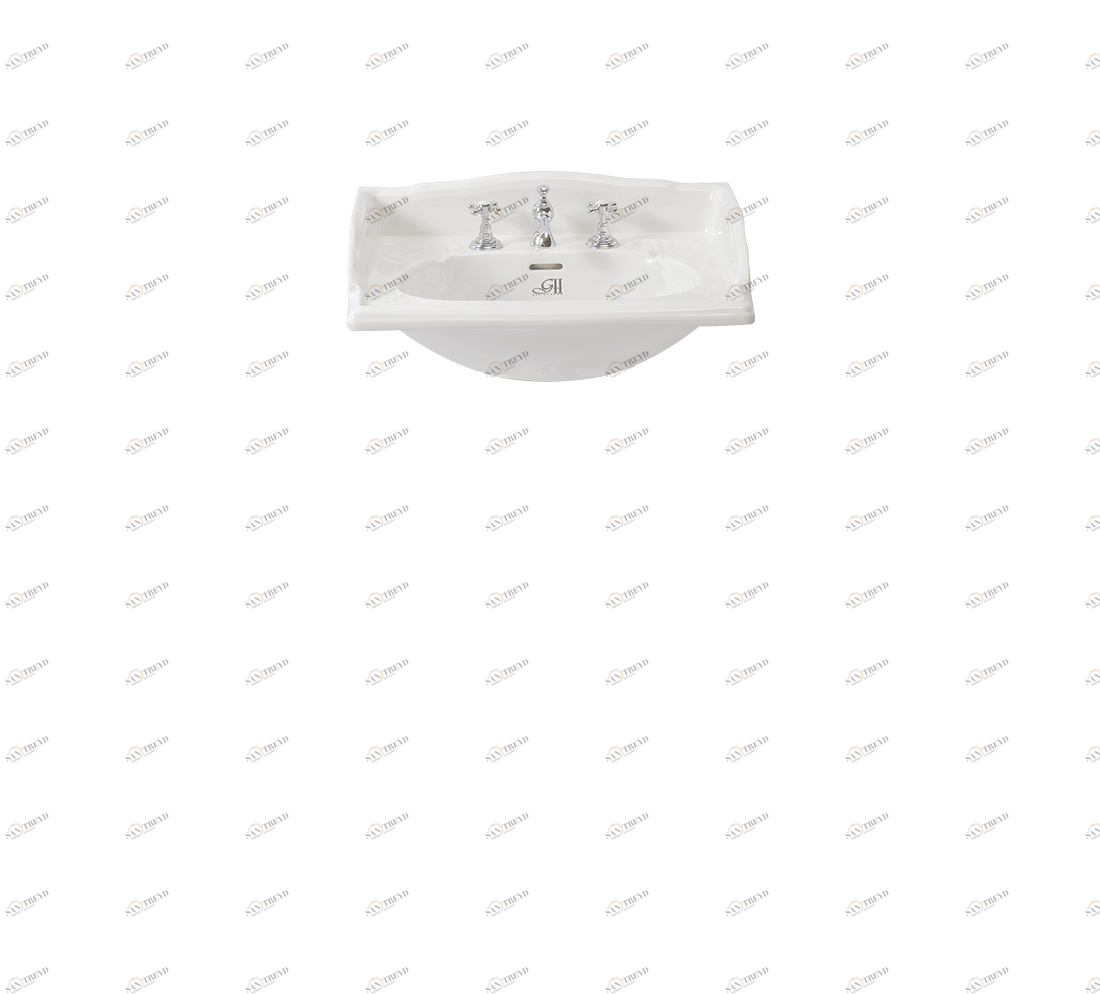 Gentry Home Таз большой белый Victorian Белый GH101102