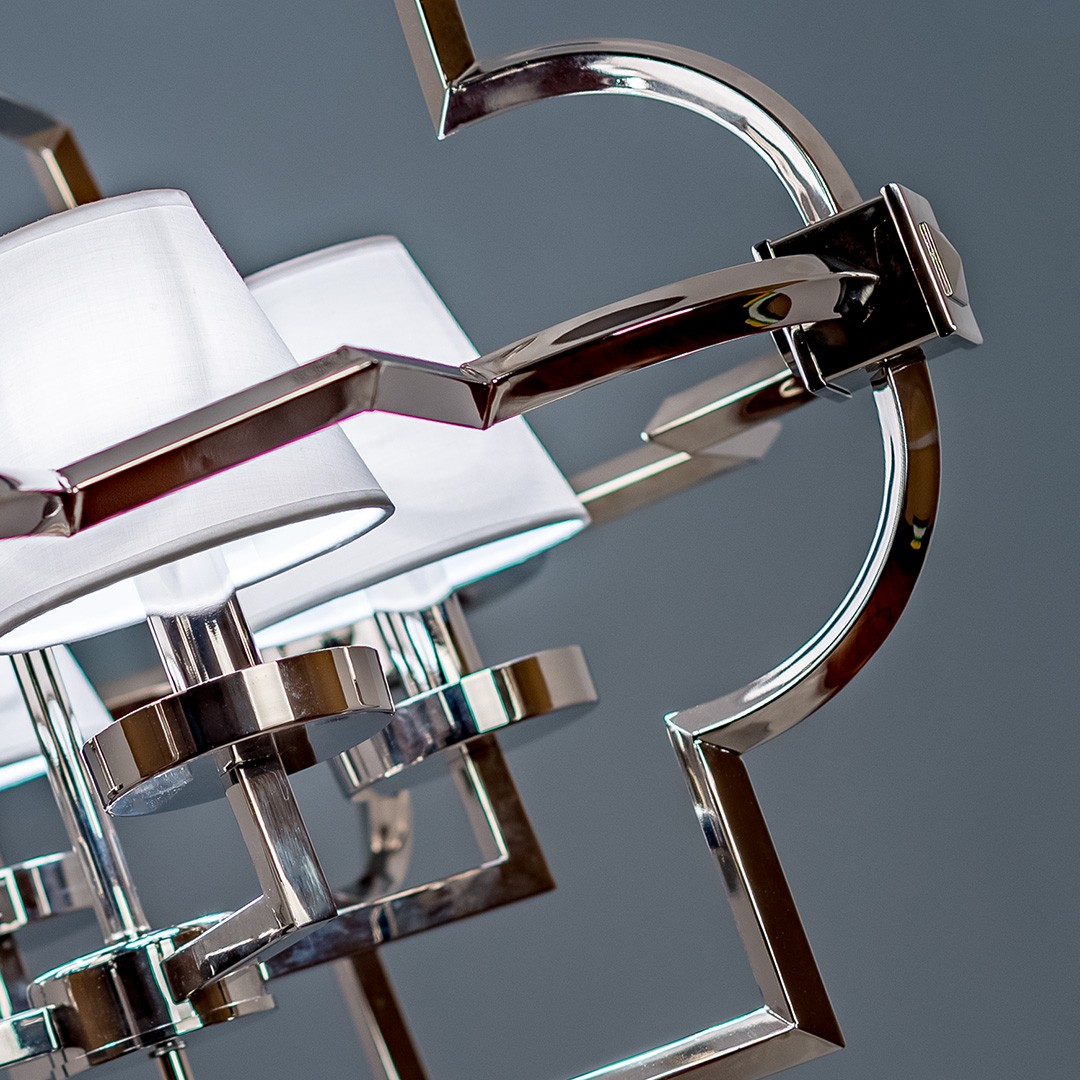 Frezia Light 1010/4 nickel/cotton люстра подвесная 116024 - Вид №2