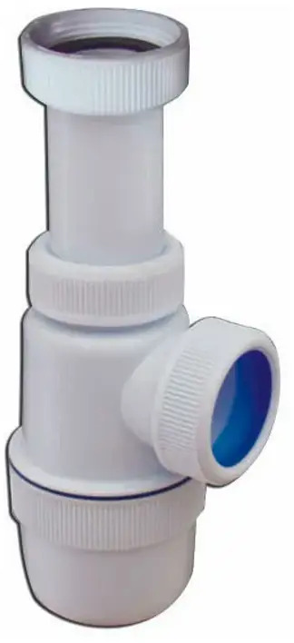 90730652 Сифон для мойки Virplast Элит D40 мм без выпуска белый STLM-0802687