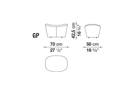 Тканевая подставка для ног B&B Italia ARCH-00138845 - Вид №5