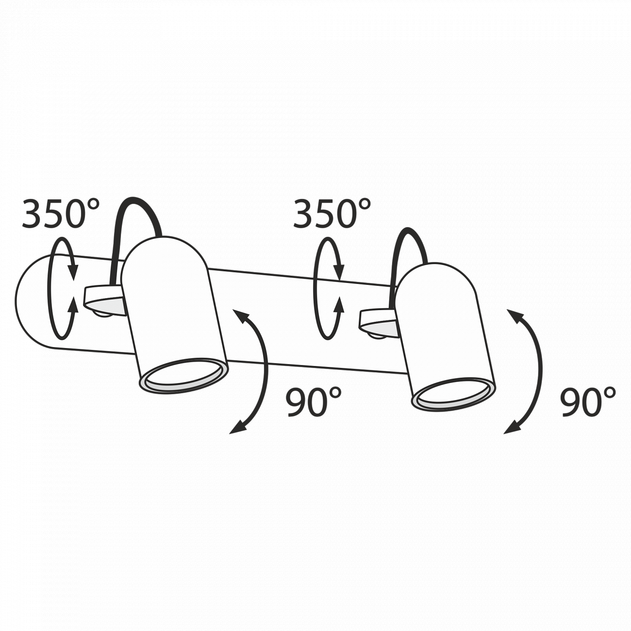 Светодиодный спот настенный никелевый Technical Alcor 02-N TECHNICAL CEILING & WALL, ЭЛИТНЫЕ 00-3957518 Никель  - Вид №3