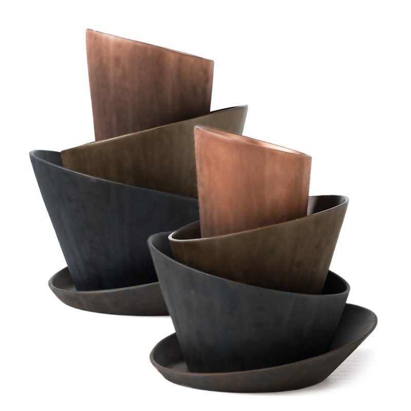 Q113/5X86 Хорошая ваза Adriani e Rossi Медь  - Вид №3