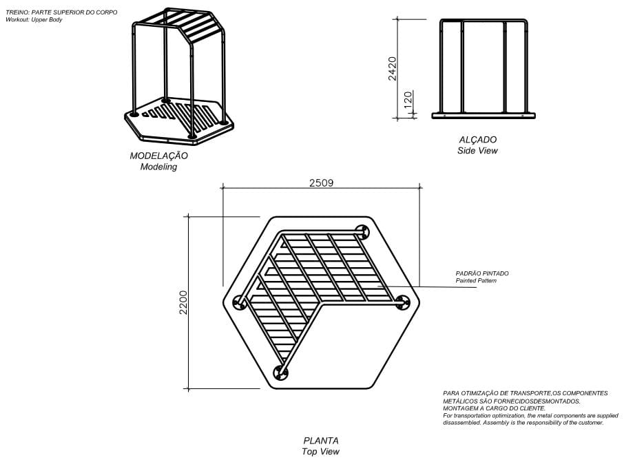 Оборудование для фитнеса из бетона и стали amop EXERCISE ARCH-00060459 - Вид №2