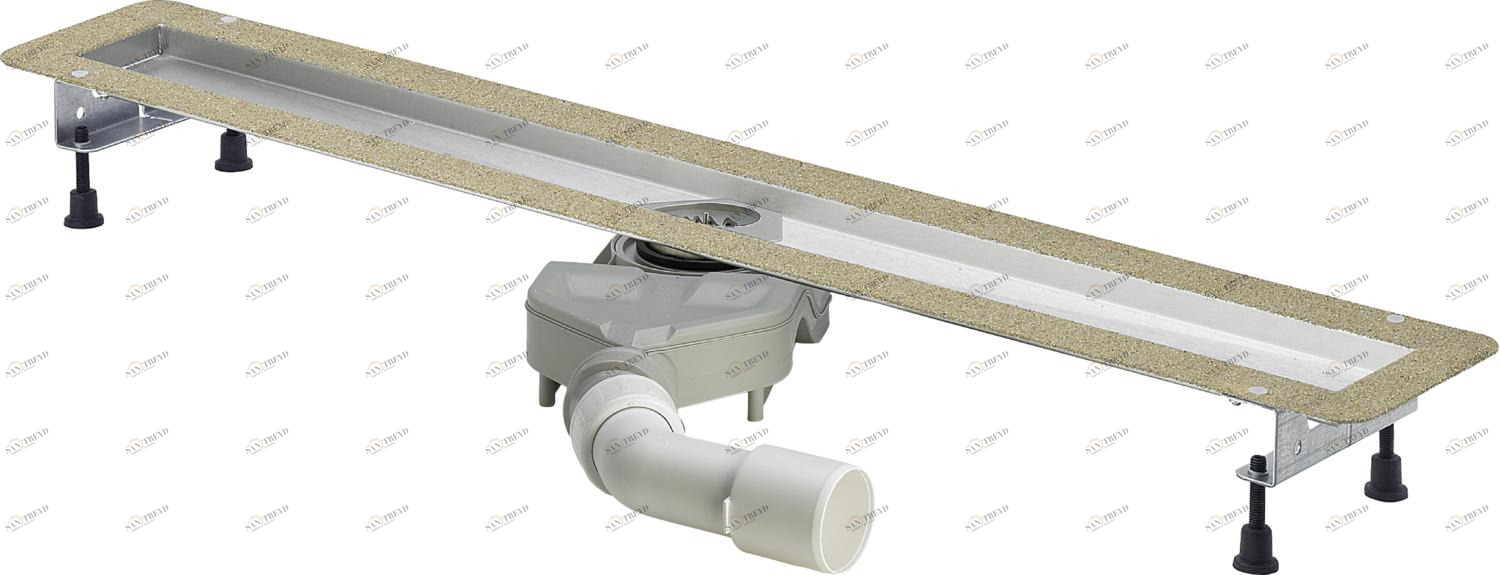 Канализационная арматура  Душевые лотки Advantix  Решетки VIEGA 687 595 1) Модель 4980.40 Santreyd 