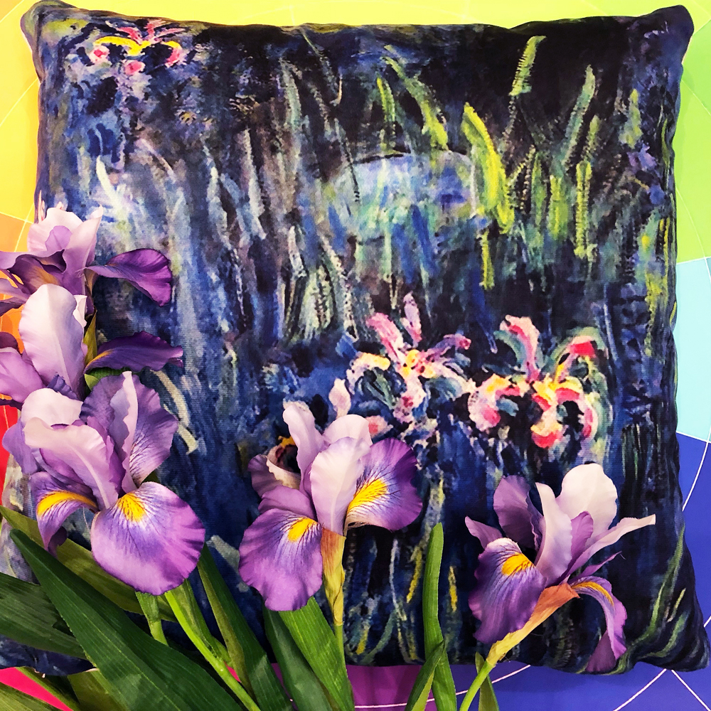 4113110 Арт-подушка «Ирисы Моне» Object Desire  - Вид №4
