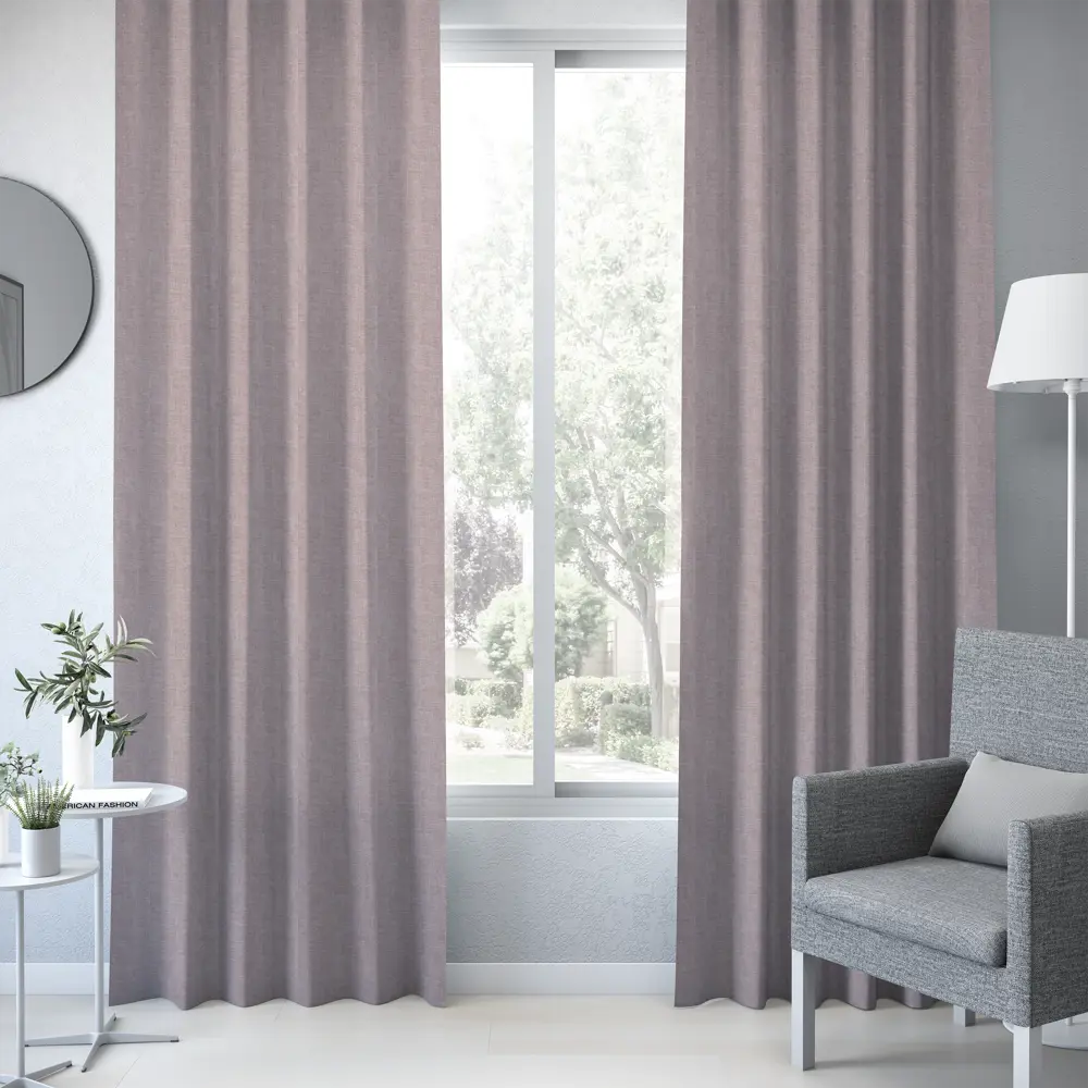 Штора на ленте Evette 140x280 см цвет розовый 83407025 STLM-2019112 INSPIRE  - Вид №3