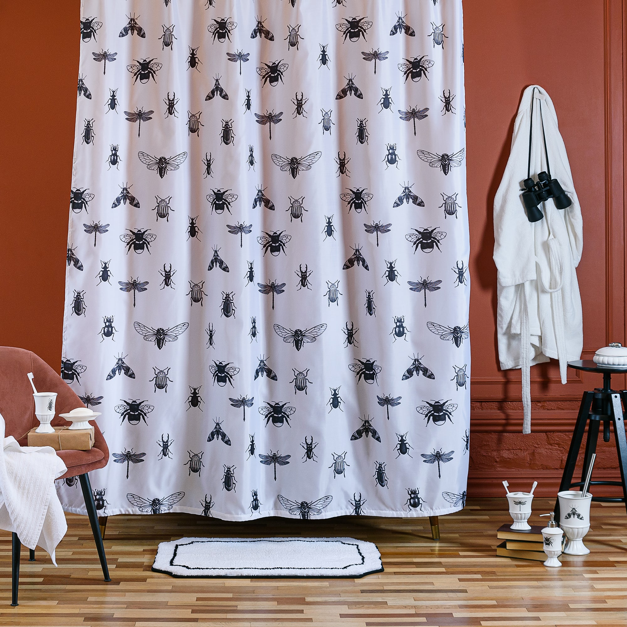 89097072 Стакан для зубных щеток с разделителем керамика цвет белый Buzz Fauna Santreyd  - Вид №7