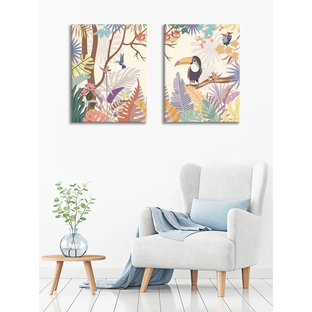 Картина модульная Тропики 45x60 см 2 шт. 86731879 STLM-2188709 POSTERMARKET  - Вид №6