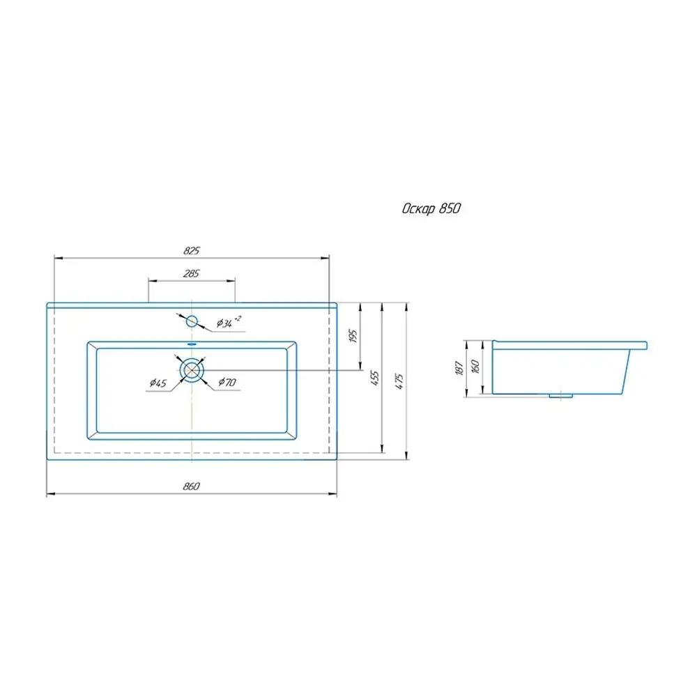 Раковина Kirovit Оскар - элегантное решение для современной ванной 82419721 STLM-0027034 - Вид №5