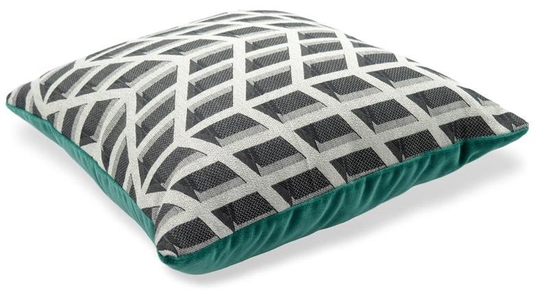 l'Opificio Квадратная подушка из хлопка с геометрическими мотивами  557-19  - Вид №2