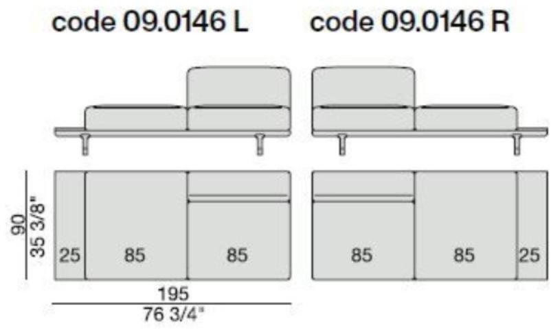 Porada Модульный тканевый диван с вещевым ящиком Eighteen sun-id-1365862 - Вид №18