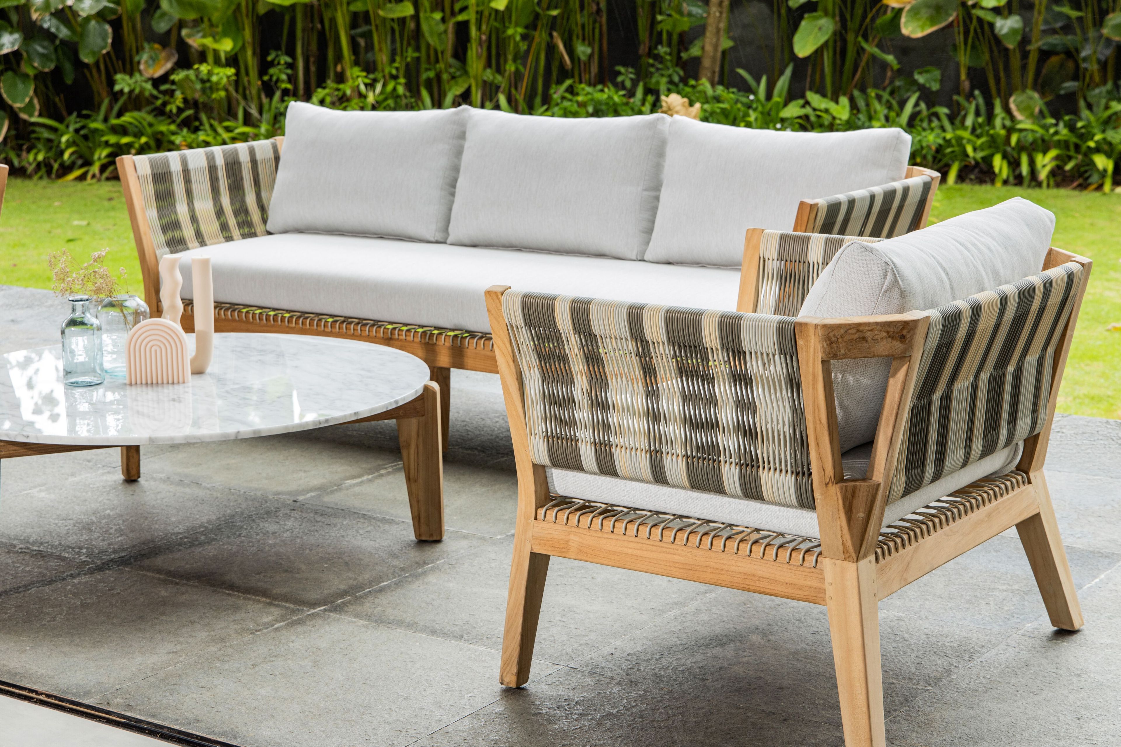 3-местный садовый диван из синтетического волокна cbdesign ARCH-00021935 - Вид №2