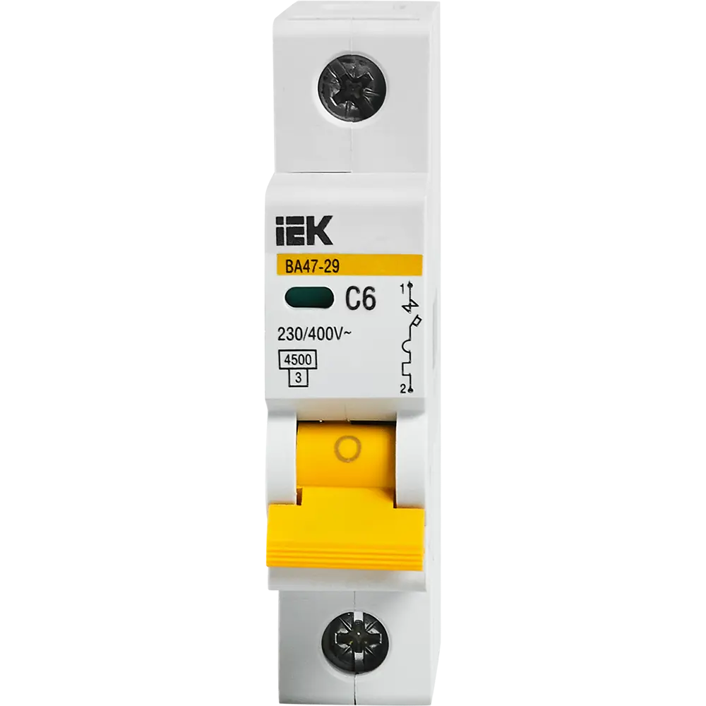 Автоматический выключатель IEK 1P 6А для надежной защиты электросети 11873704 STLM-1101678 - Вид №1