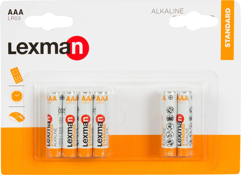 82137571 Батарейка Lexman Standard AAA (LR03) алкалиновая 12 шт. STLM-0020116
