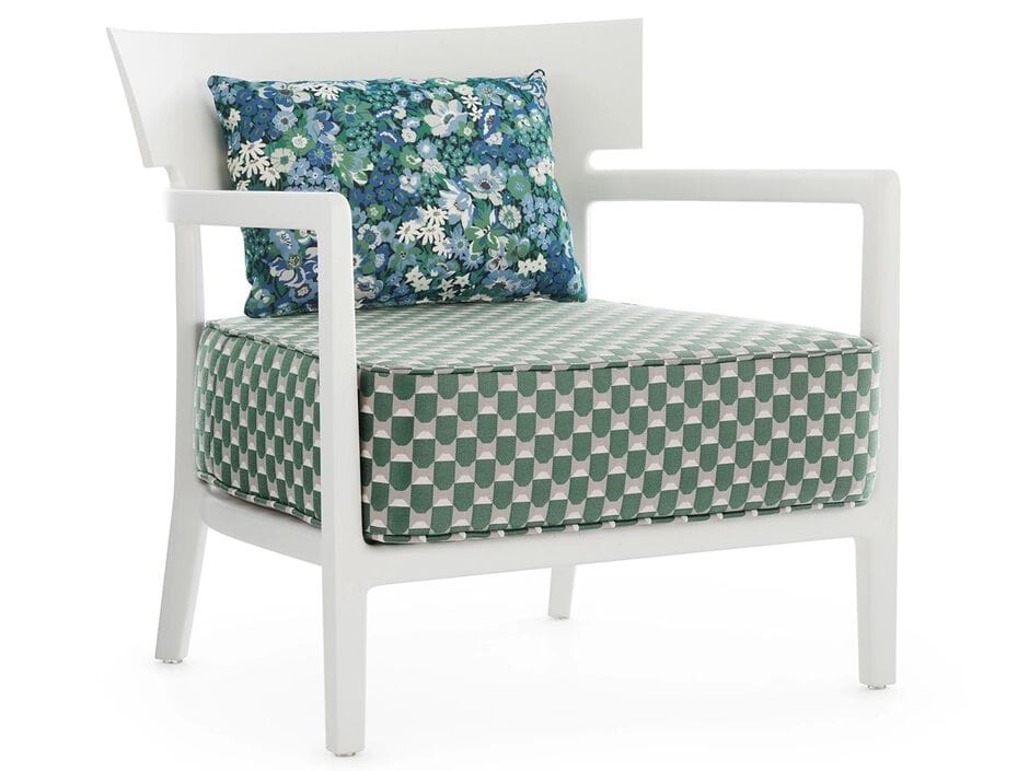 Съемное садовое кресло из поликарбоната и ткани с подлокотниками Kartell CARA LIBERTY ARCH-00029641 - Вид №20