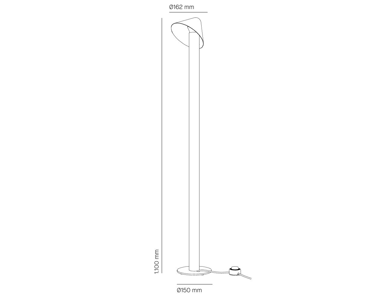 Поворотный стальной торшер Milan Iluminacion Shita ARCH-00013612 - Вид №8