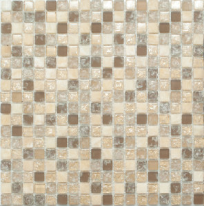 Мозаика стеклянная с вкроплениями природного камня NO-194 SN-Mosaic Exclusive