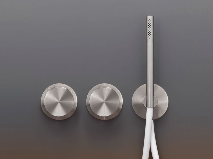 Термостатический смеситель для ванны / душа с 3 отверстиями из нержавеющей стали с ручным душем CEADESIGN GIOTTO ARCH-00108651