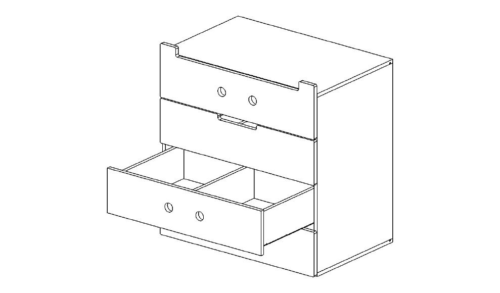 Комод детский с 4 ящиками и декором "Близнецы Валли и Вилли" МАНДАРИН ЧУДИКИ 178772 Зеленый Santreyd  - Вид №5
