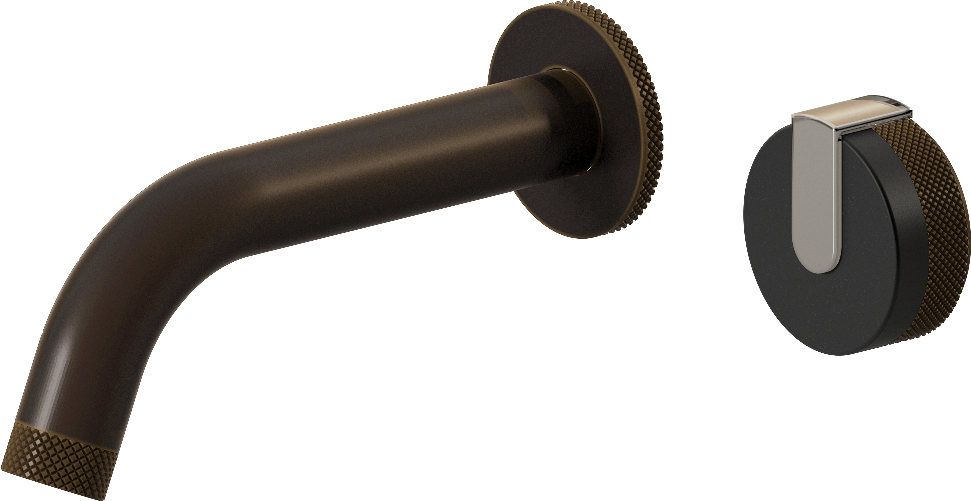 E-11535-R1MBK-L1PN-OB Настенный прогрессивный смеситель скрытого монтажа для раковины GRAFF MOD+