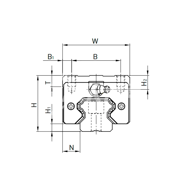 IS560 Каретка HGH20CAZAH ISKRA  - Вид №1