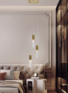 Стеклянный подвесной светильник